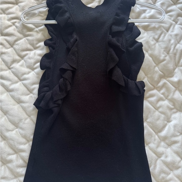 H&M Black Ruffle Tank Top - Picture 3 of 4